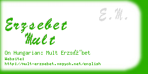 erzsebet mult business card